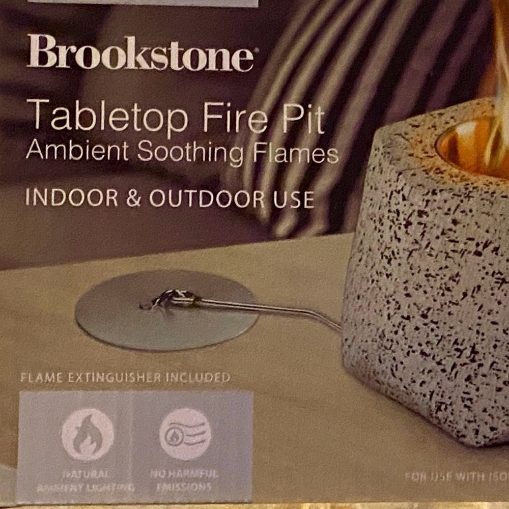 NWT Hexagonal Speckled Heavy Stone Decor w/Fireš„Feature-Indoors/Outdoors/Camping - Picture 16 of 16